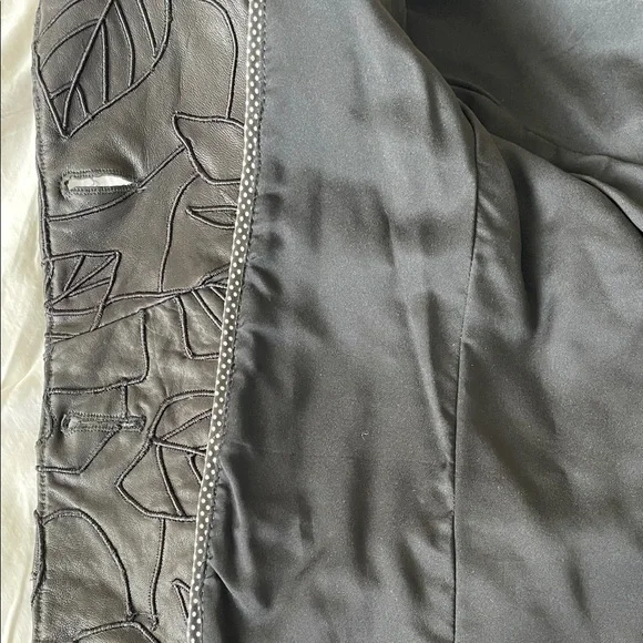 Emporio Armani Black Leather Jacket - Picture 12 of 14